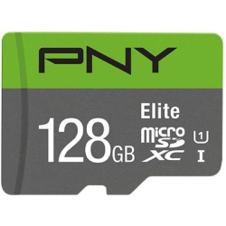 PNY Elite MicroSDXC Memory Card 100MBs Class 10 UHS-I U1 128GB